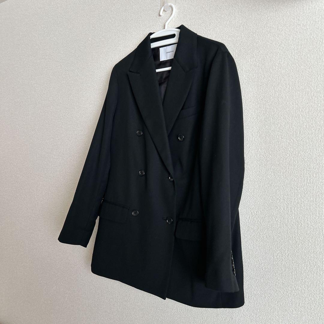 フレームワーク Framework ダブルブレストジャケット　36 ブラック