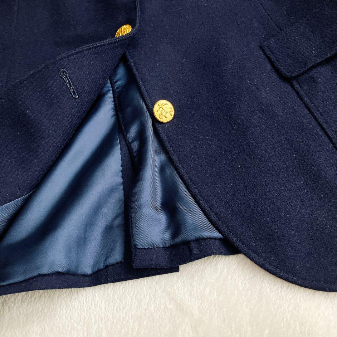 ブルックスブラザーズ★紺ブレ 金ボタン ウール 2B テーラードジャケット