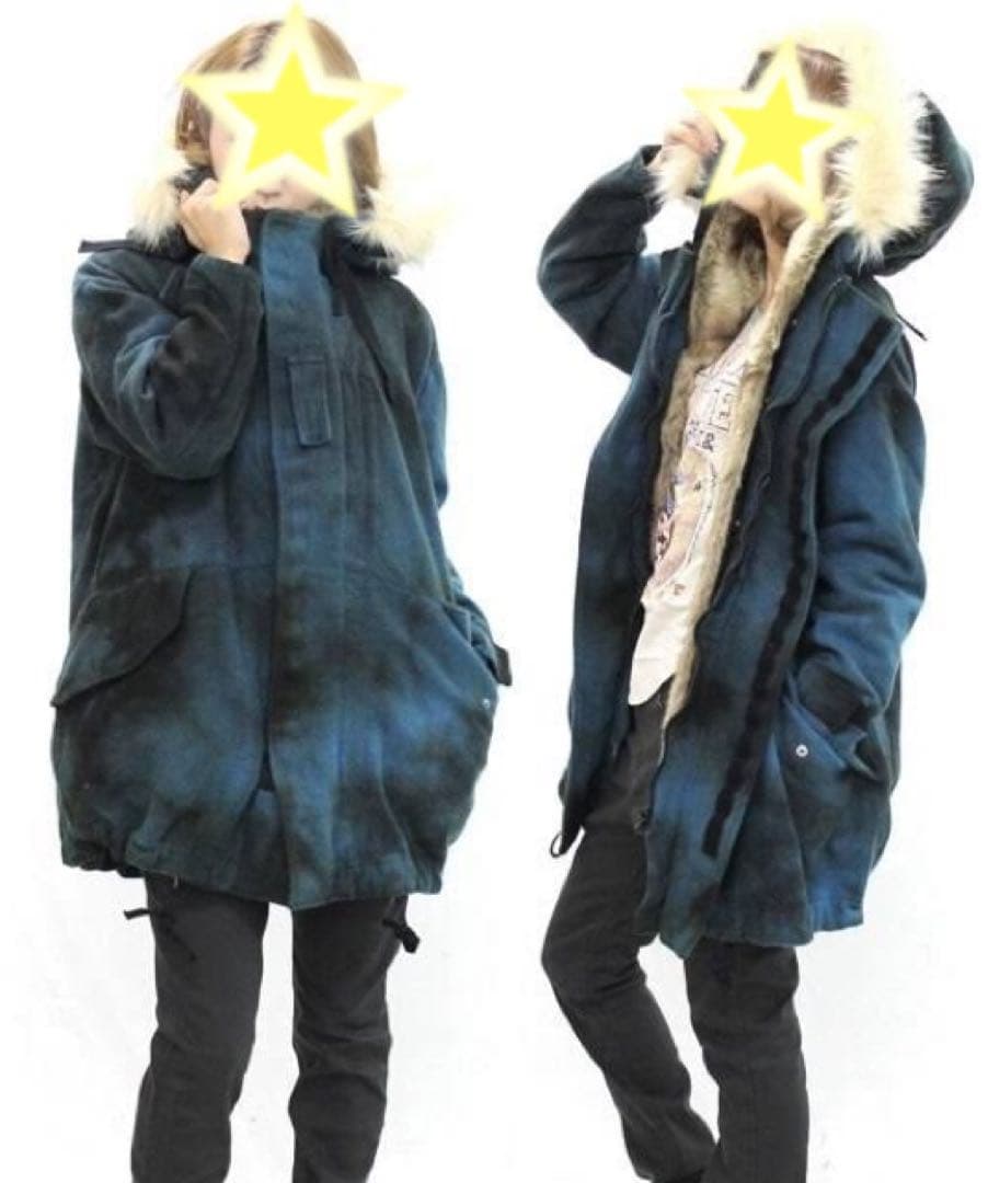 ok RNA むら染めウールミリタリーコート (C0526)