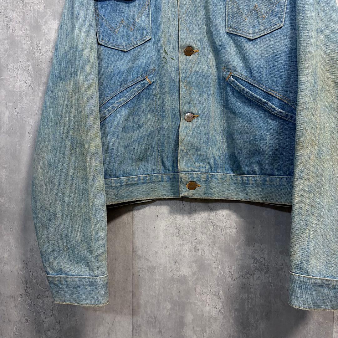 Wrangler USA製126MJデニムジャケット80s三角タグ雰囲気系ボロ