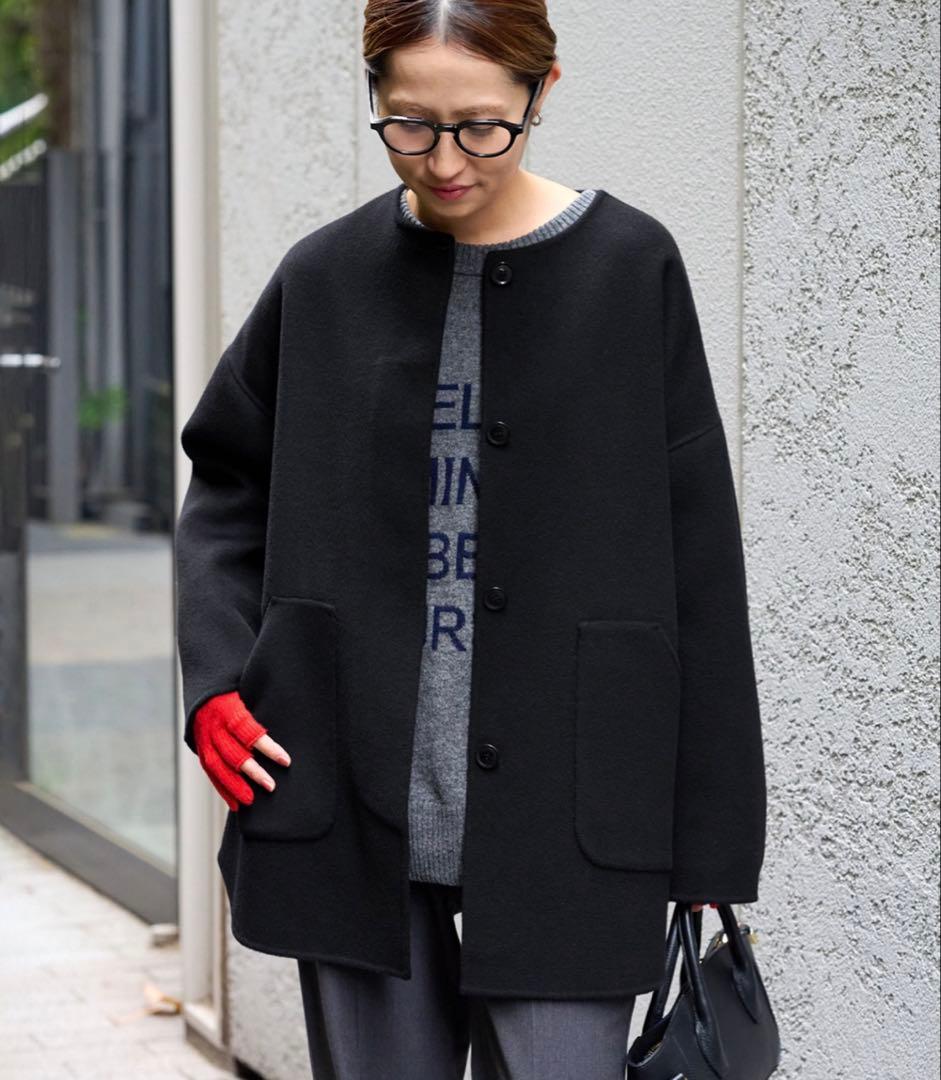 FRAMeWORK ハミルトンリバークルーネックコート2