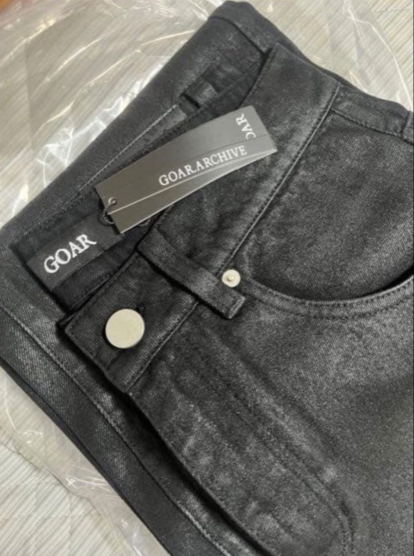 パンツ goar.archive STRAPPED OIL FLARE PANTS S