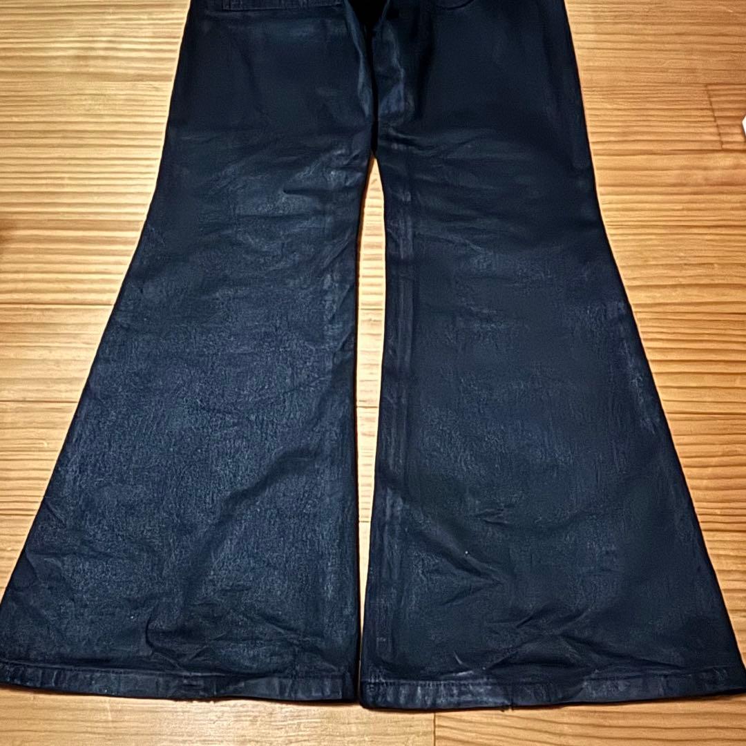 パンツ goar.archive STRAPPED OIL FLARE PANTS S