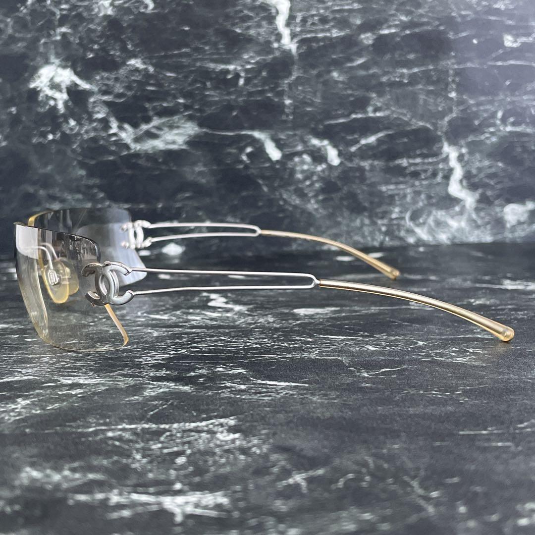 シャネル サングラス ココマーク リムレス グラデーション クリア　y2k