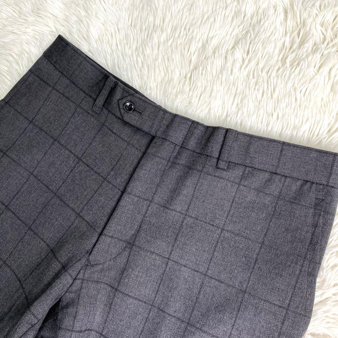 美品✨スーツセレクト セットアップ スリーピース チェック L BIELLA