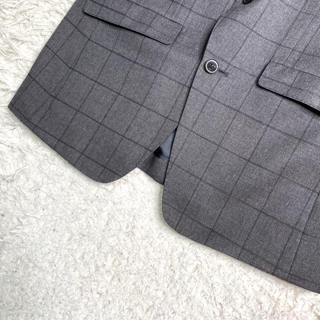 美品✨スーツセレクト セットアップ スリーピース チェック L BIELLA