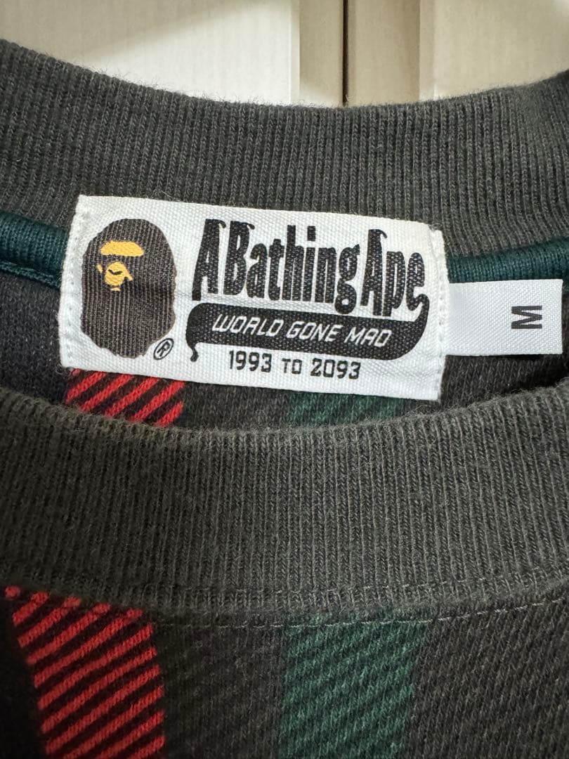 A BATHING APE（BAPE） スウェット トレーナー／チェック柄