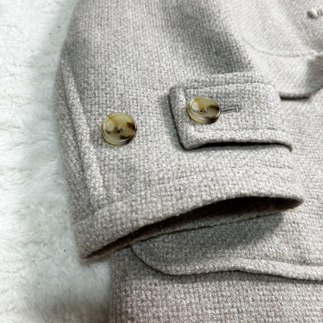 高級✨MEN'S BIGI ダッフルコート　ウール100% 04 オフホワイト