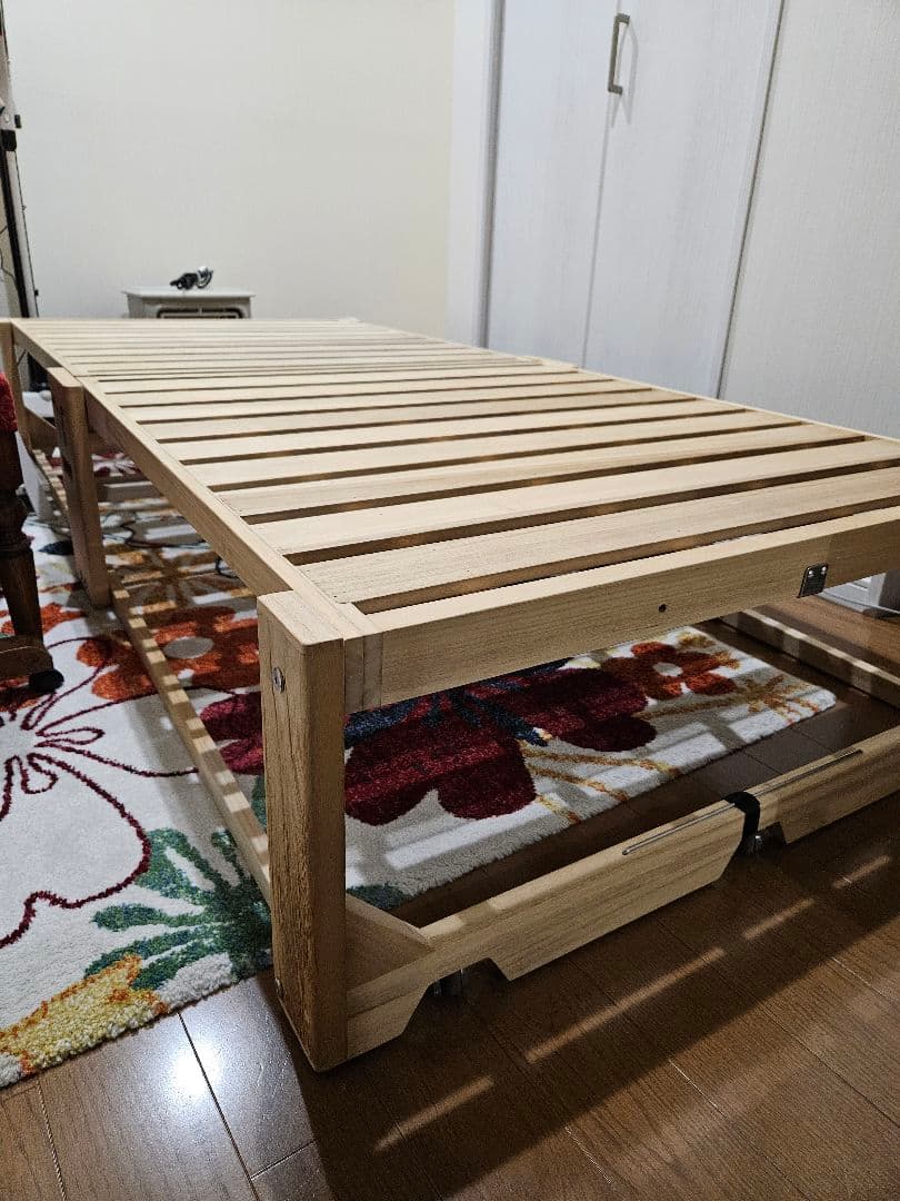 折りたたみベッド シングルサイズ 木製
