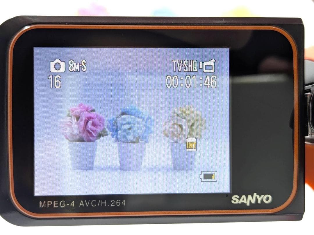 MPEG-4 ビデオカメラ SANYO Xacti ザクティ DMX-CA8