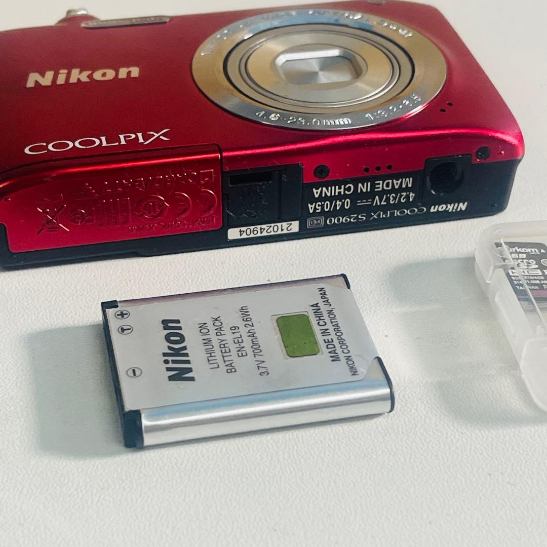 Nikon COOLPIX S2900 レッド動作確認済み