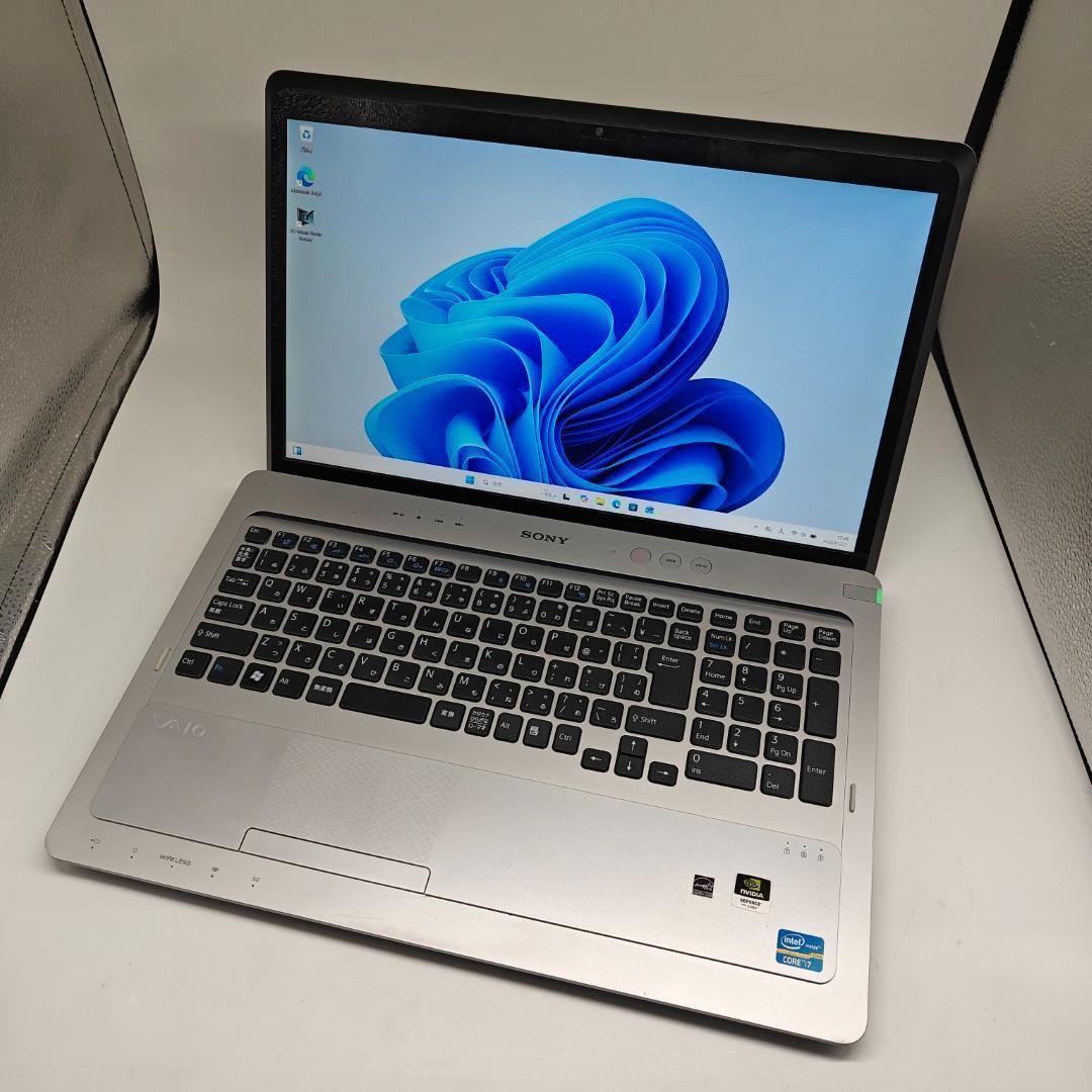 【VAIO】高性能i7 SSD512GB 16GB シルバー 大型ノートPC
