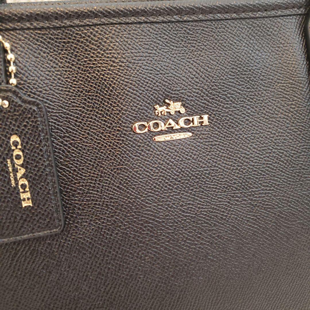 ⭐未使用⭐COACH ブラック レザートートバッグ　a4収納　大容量