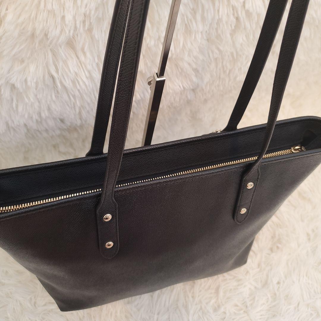 ⭐未使用⭐COACH ブラック レザートートバッグ　a4収納　大容量