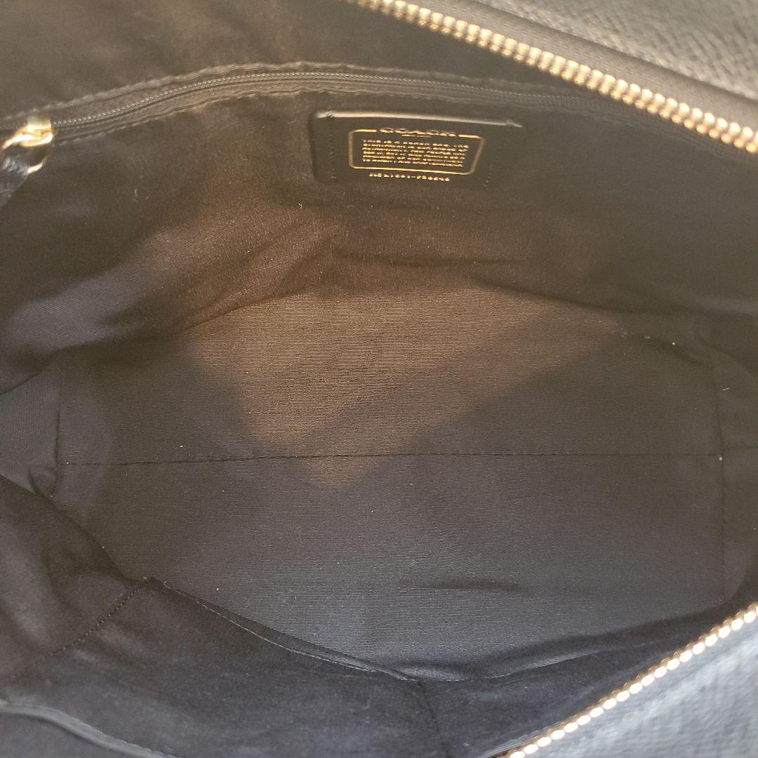 ⭐未使用⭐COACH ブラック レザートートバッグ　a4収納　大容量