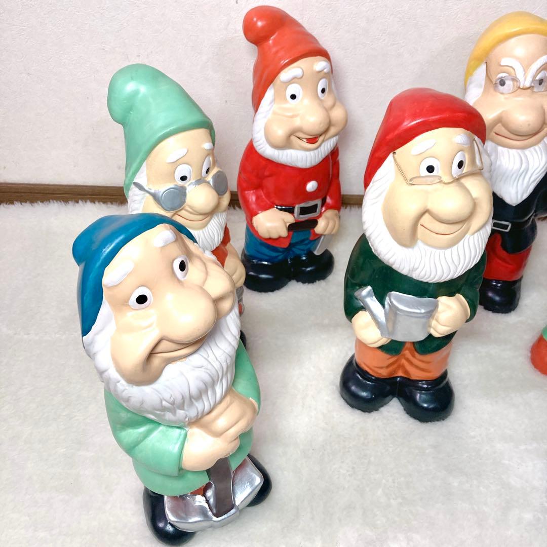 【高さ45cm✨】イルミ 七人の小人 オブジェ 陶器製 置物 7体セット 7人