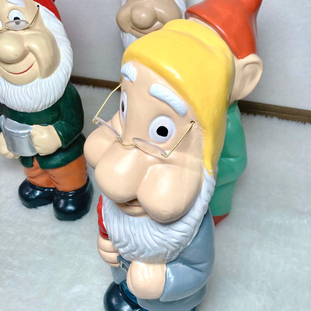 【高さ45cm✨】イルミ 七人の小人 オブジェ 陶器製 置物 7体セット 7人