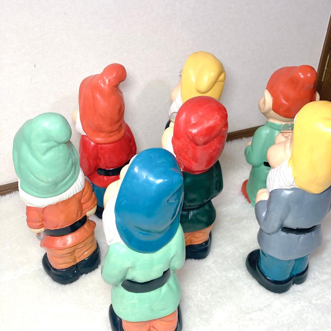【高さ45cm✨】イルミ 七人の小人 オブジェ 陶器製 置物 7体セット 7人