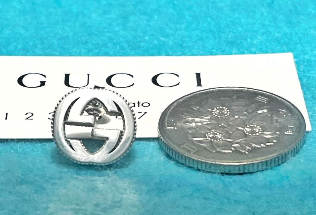 限界価格‼️GUCCI インターロッキングピアスM　片耳❗️