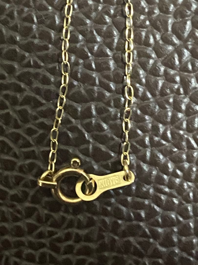 K10YG ピンクトルマリン ネックレス 40cm