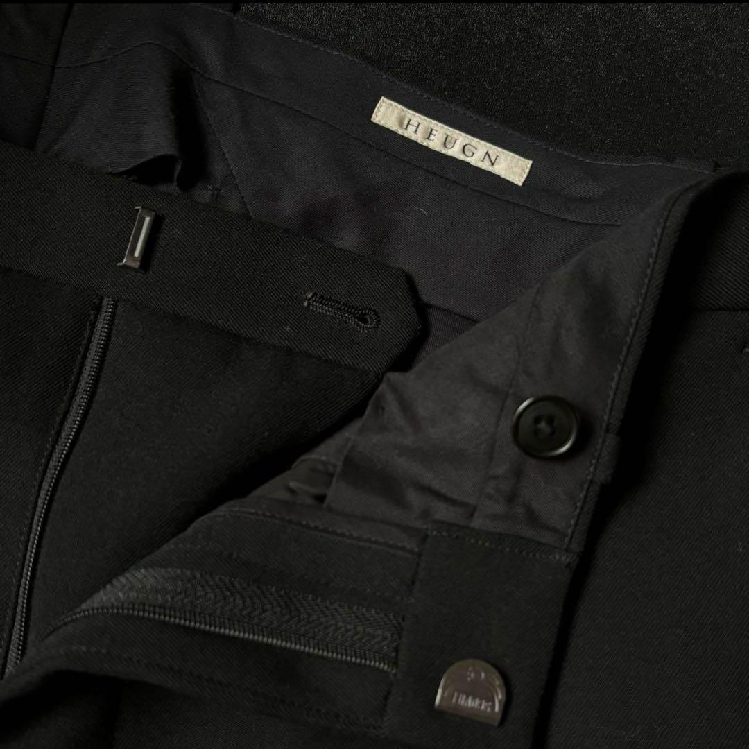 HEUGN ユーゲン ノータックウールトラウザース