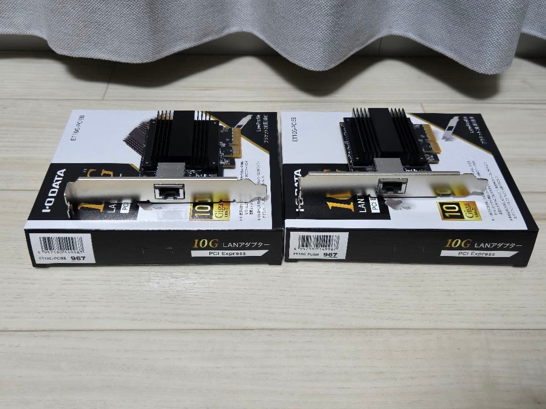 IO-DATA ET10G-PCIEB x2個