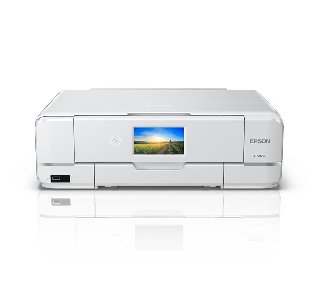 【美品】EPSON EP-982A3 複合機・純正インクカートリッジ付き