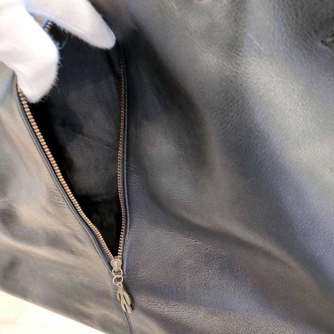 【大容量】JURGEN LEHL ヨーガンレール　レザーボストンバッグ 黒