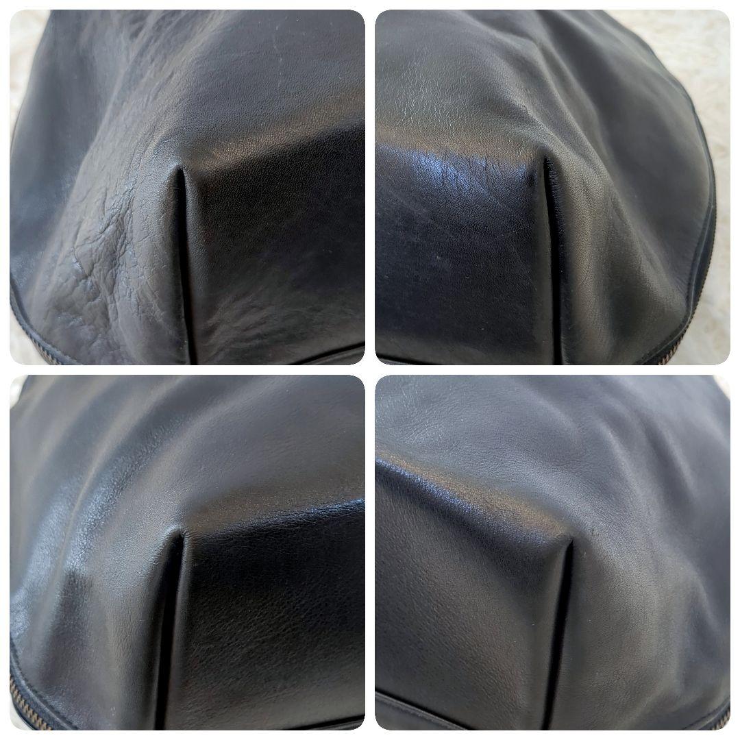 【大容量】JURGEN LEHL ヨーガンレール　レザーボストンバッグ 黒