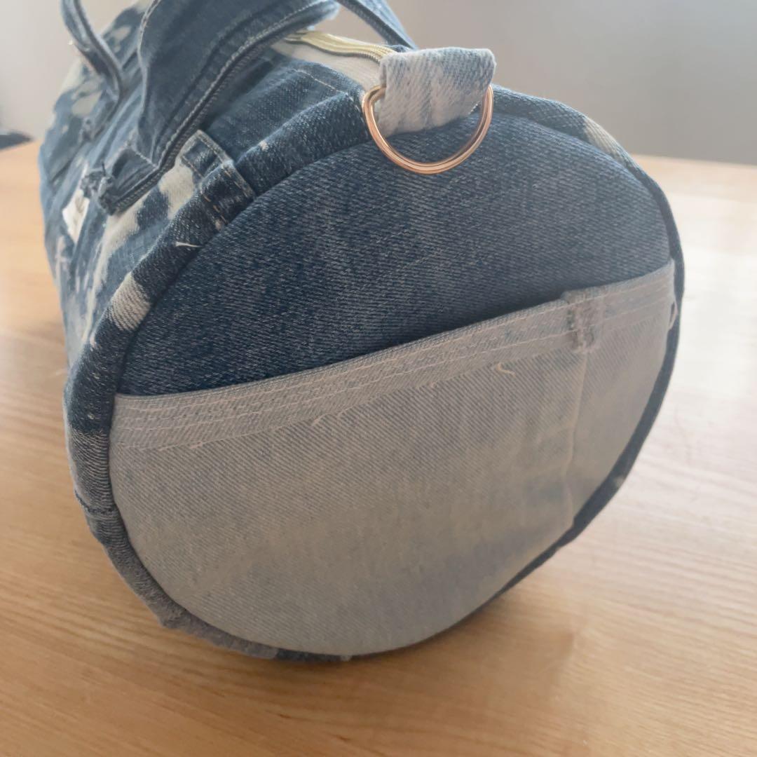 K.121さま専用 デニムリメイク ドラム型バッグ