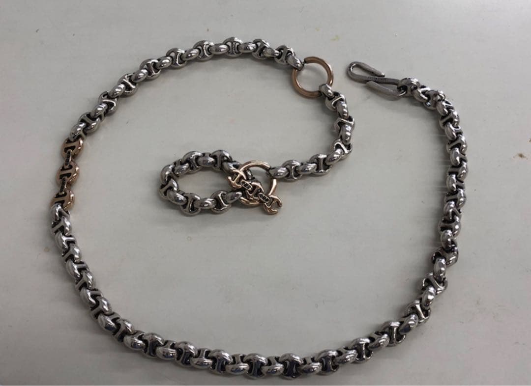 専用HOORSENBUHSホーセンブース ウォレットチェーン18ROSEGOLD