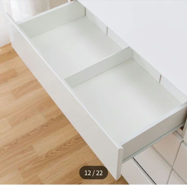 ニトリ　ローチェスト　クエス　ホワイトウォッシュ 120cm幅　使用１年未満