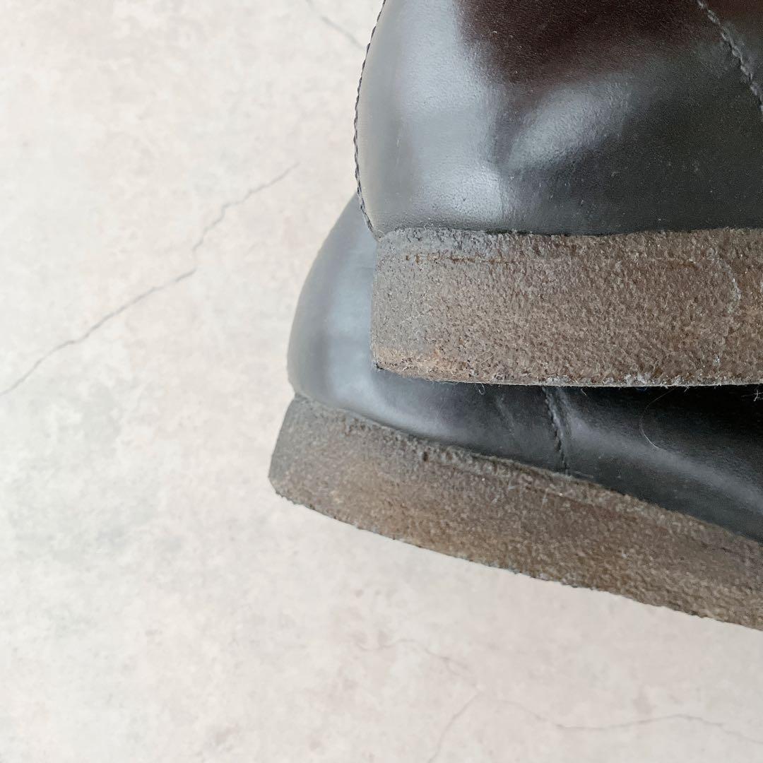 Clarks Originals ワラビー ブラックレザー モカシン 10G
