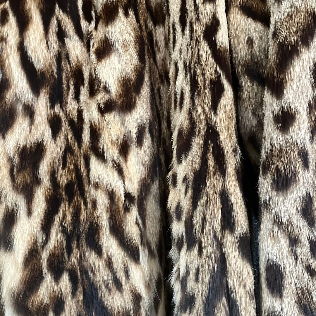 高級リアルファー⭐️美品／レオパード