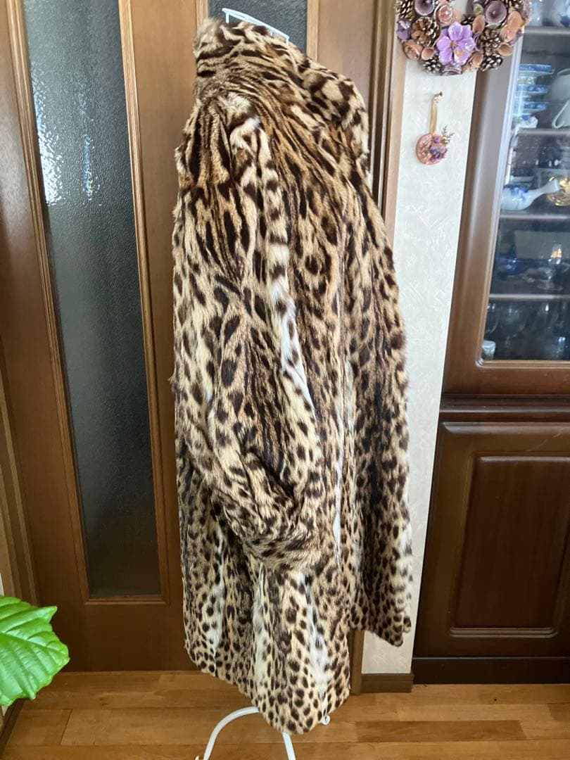高級リアルファー⭐️美品／レオパード