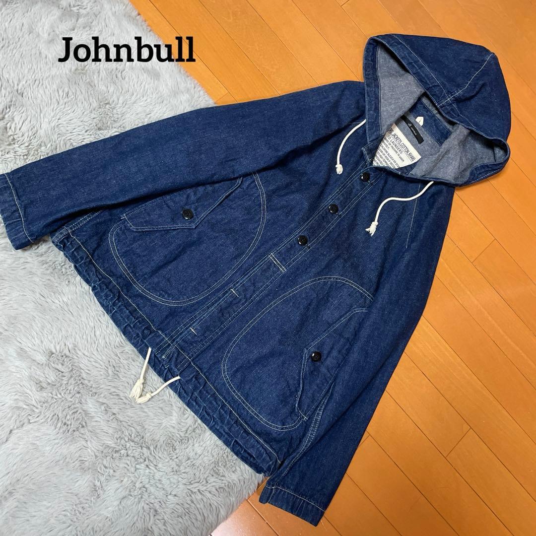 ジョンブル デニムジャケット　ネイビーパーカージャケット　アメカジ　岡山デニム