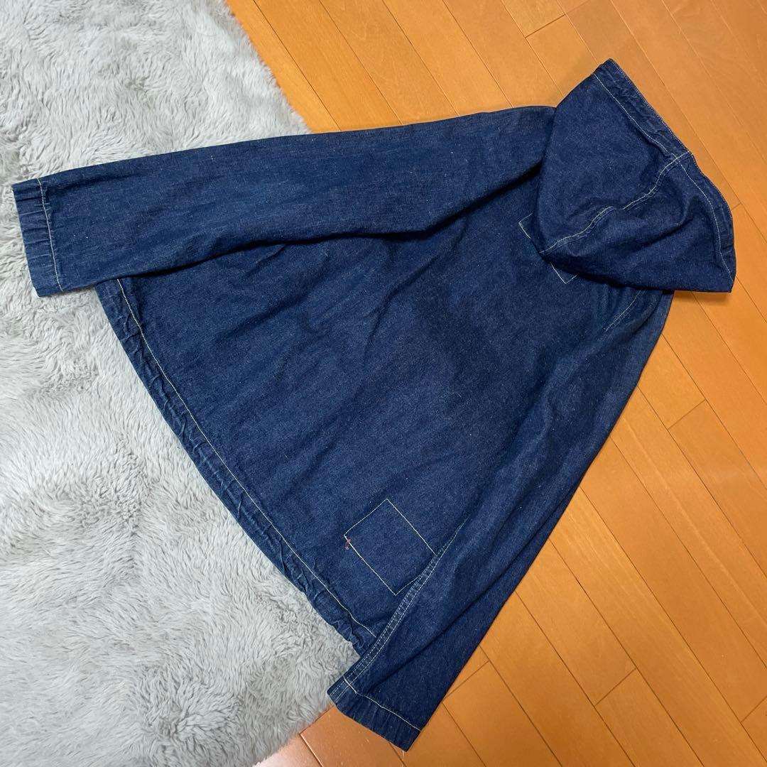 ジョンブル デニムジャケット　ネイビーパーカージャケット　アメカジ　岡山デニム