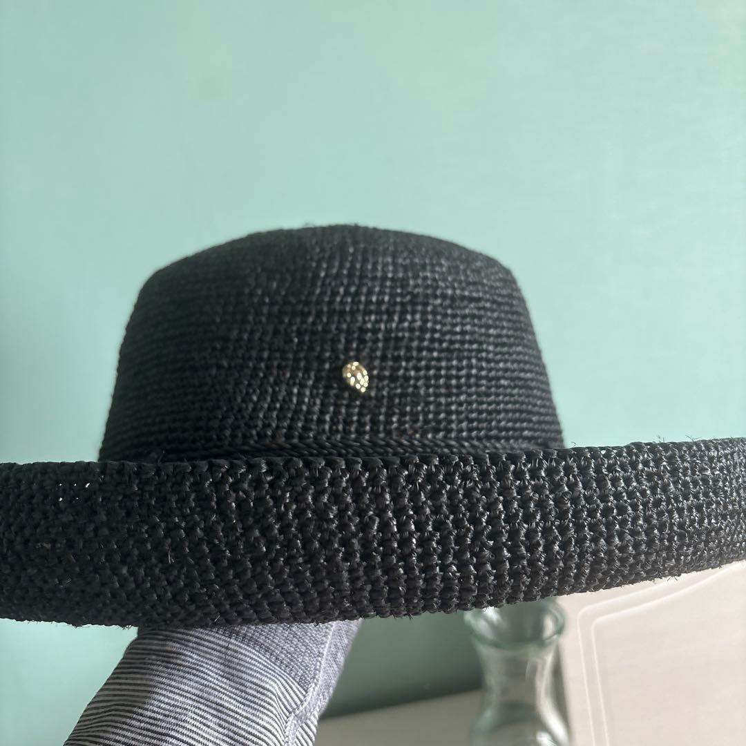 ヘレンカミンスキー　ハット　ラフィア　帽子　 プロバンス12 黒