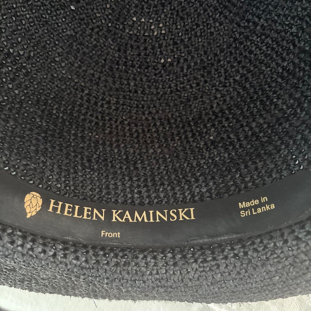 ヘレンカミンスキー　ハット　ラフィア　帽子　 プロバンス12 黒