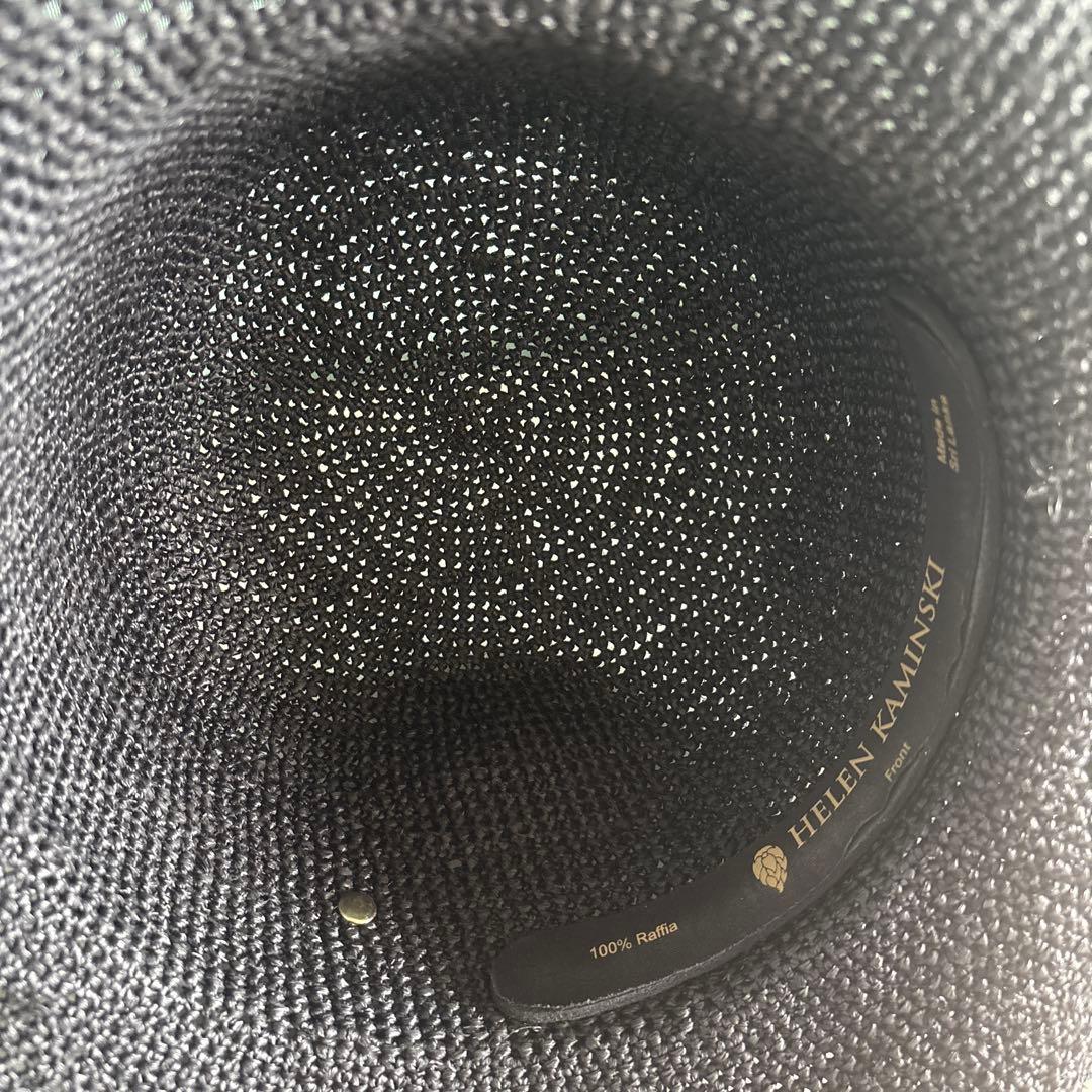 ヘレンカミンスキー　ハット　ラフィア　帽子　 プロバンス12 黒