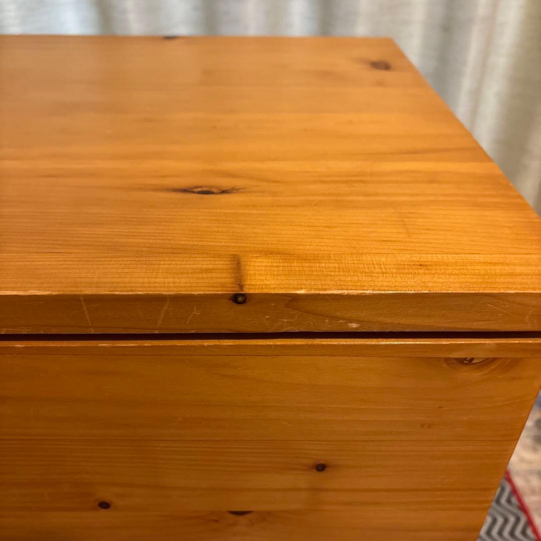 無印良品 パイン材4段チェスト