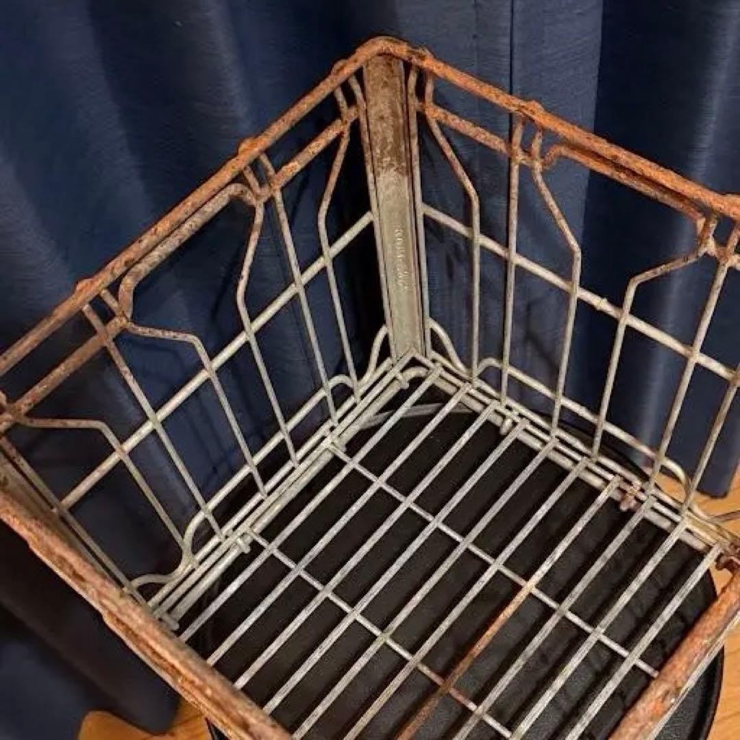 ヴィンテージ　ワイヤーバスケット