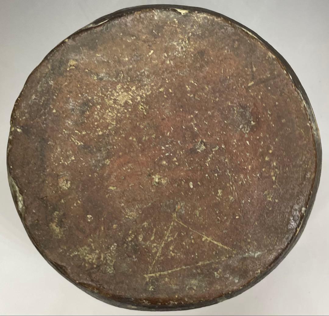 ヨシモ※プロフ必読※　古備前　室町末期　波状文壺　窯印有　w25w