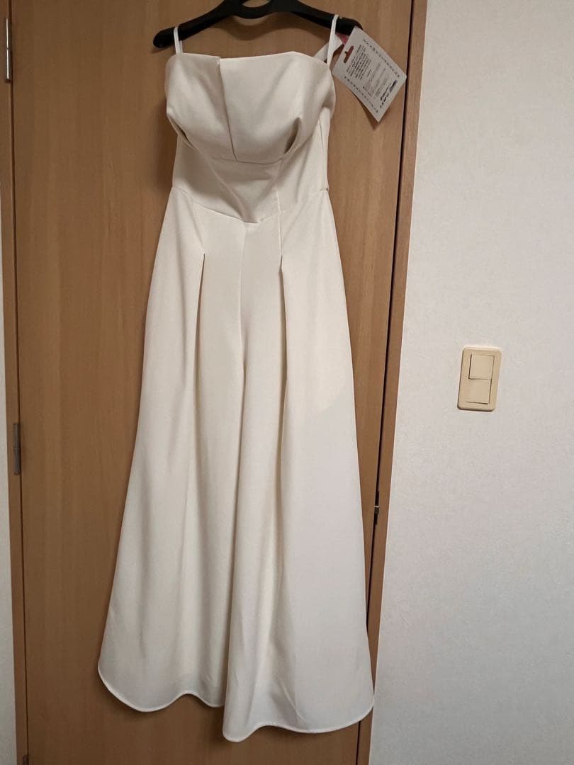 二次会・前撮り　ウェディング　ホワイトパンツドレス　Mサイズ