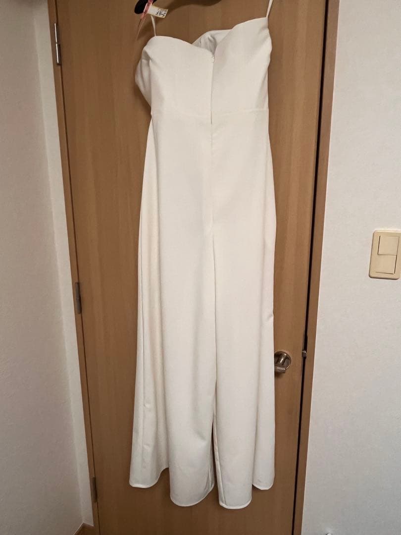 二次会・前撮り　ウェディング　ホワイトパンツドレス　Mサイズ