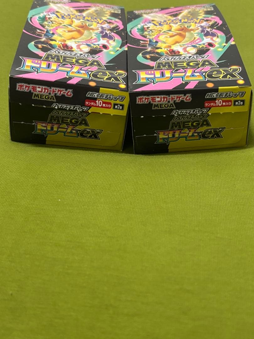 ポケモンカードゲーム　メガドリームex 2box シュリンクなし　ぺりぺりなし