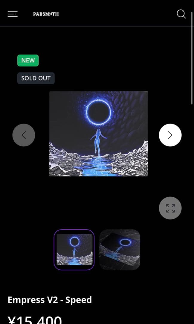 PADSMITG Empress V2 - Speed ガラスマウスパッド