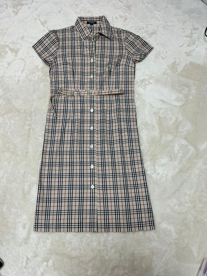 BURBERRY チェック柄 半袖ワンピース