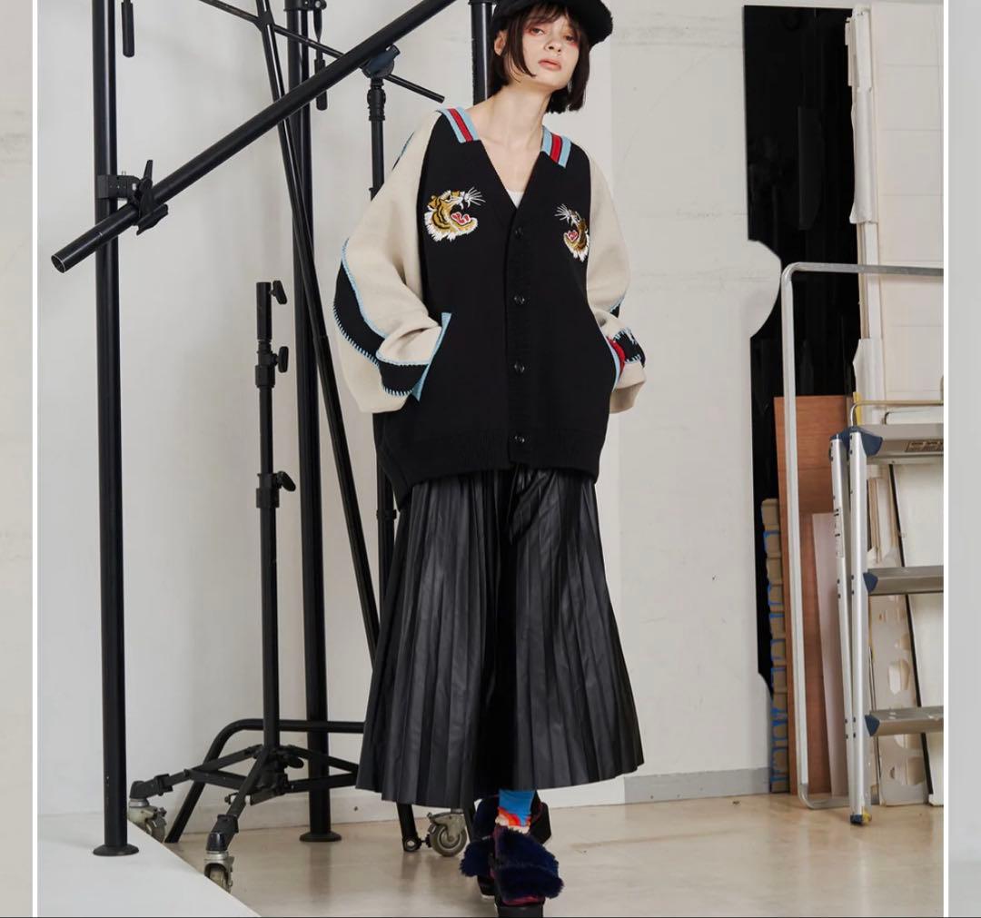 SeeSew 刺繍虎スカジャン風ニット