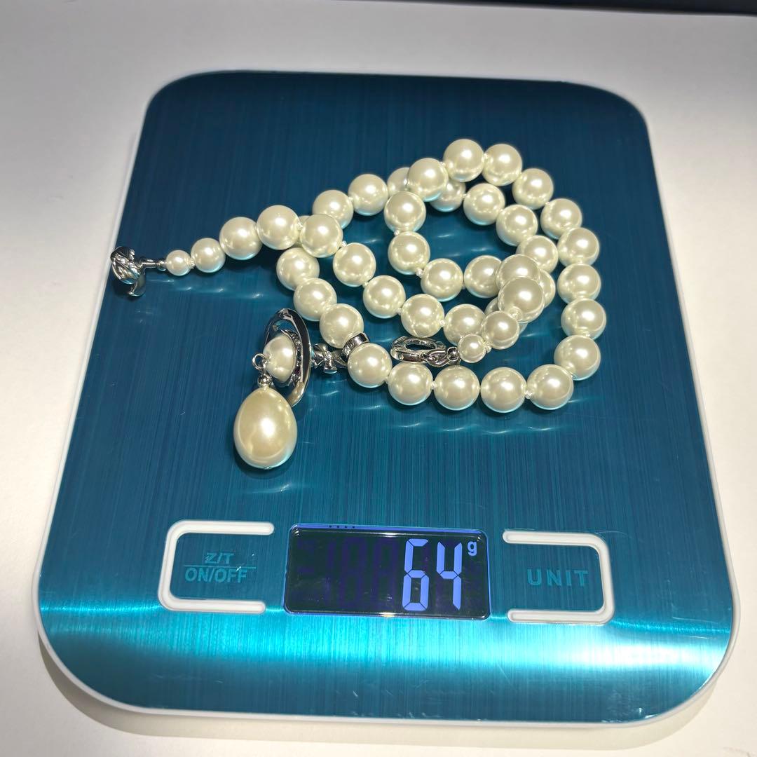 未使用級　極希少　ヴィヴィアンウエストウッド　大玉　立体　オーブパールチョーカー